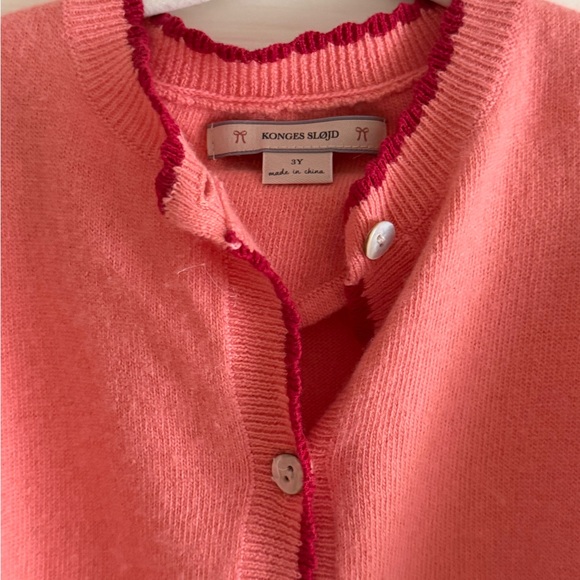 Cherry Embroidered Pink Cardigan - Picture 3 of 3